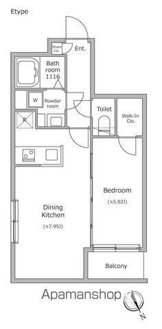 ラクラス四谷3丁目(1DK/1階)の間取り写真