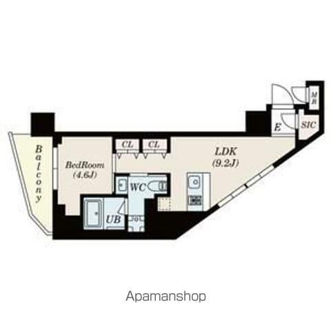 S-RESIDENCE駒沢大学駅前(1LDK/7階)の間取り写真
