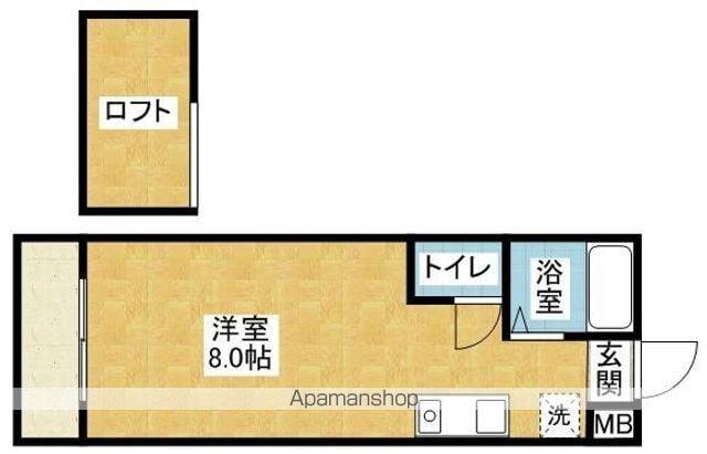 ルート新宮駅前(ワンルーム/1階)の間取り写真