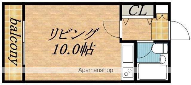 北4条レジデンス(ワンルーム/4階)の間取り写真