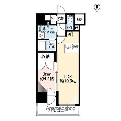 プレール・ドゥーク亀戸Ⅵ(1LDK/5階)の間取り写真