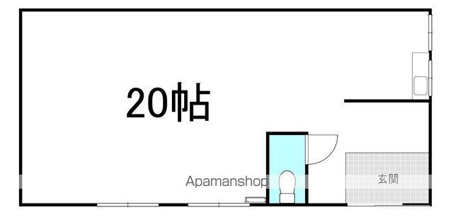阪和線 鶴ケ丘駅 徒歩10分 1階建 築53年(ワンルーム)の間取り写真