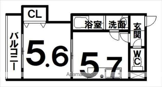 サンシャイン731(1DK/4階)の間取り写真