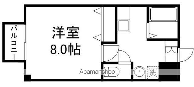 山崎3L館(1K/2階)の間取り写真