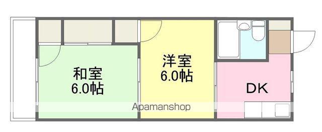 みやびビル(2DK/3階)の間取り写真