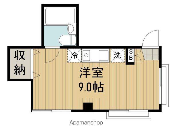 早川ビル(ワンルーム/3階)の間取り写真