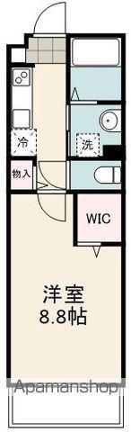 東海道本線 清水駅(静岡) 徒歩5分 5階建 築1年(1K/2階)の間取り写真