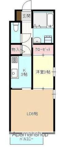 T・Sソレジオ(1LDK/1階)の間取り写真
