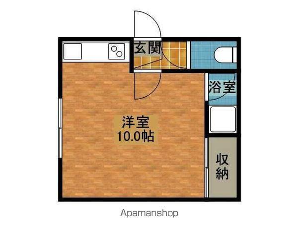 ドルチェヴィータ(ワンルーム/2階)の間取り写真