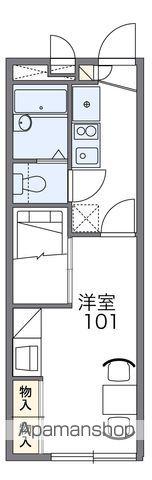 レオパレス衣舞(1K/1階)の間取り写真