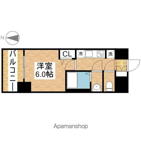 プレサンス桜山駅前アフォード(1K/14階)の間取り写真