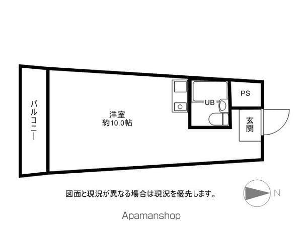 リーベ石堂(1K/6階)の間取り写真