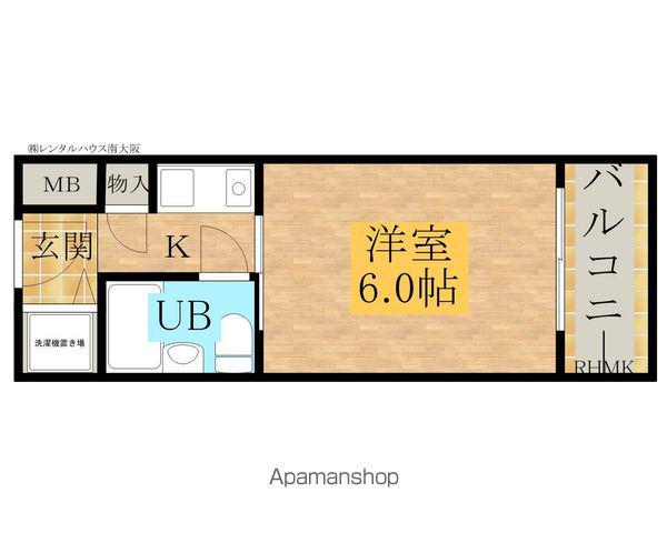 ハイネスベルシモンL‐PORT(1K/4階)の間取り写真