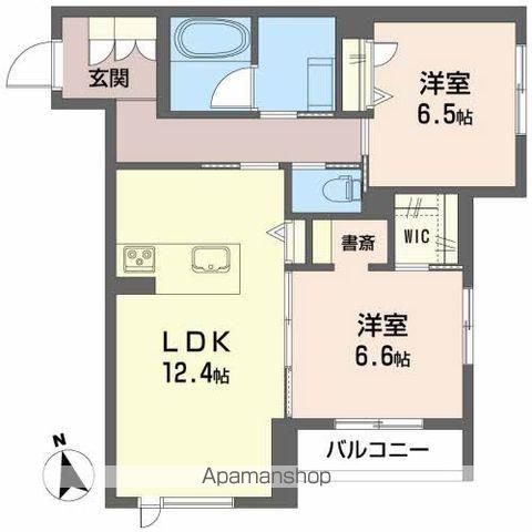 WAKURAS堰場(2LDK/3階)の間取り写真