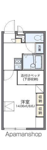 レオパレスルーチェ(1K/1階)の間取り写真