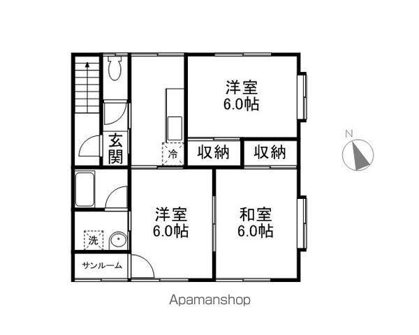 コーポ大宝地(3K/2階)の間取り写真