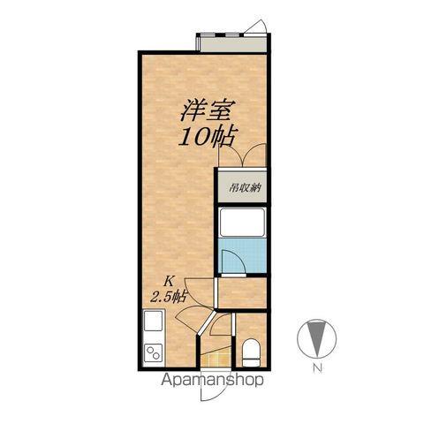 ハイツアンビシャス(1K/2階)の間取り写真