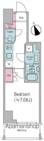 ドゥーエ池袋(1K/7階)の間取り写真