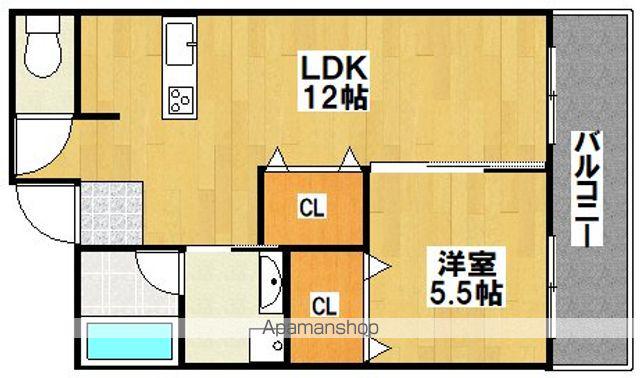 サウス PARK(1LDK/3階)の間取り写真