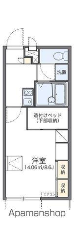 レオパレスアツモリ(1K/1階)の間取り写真
