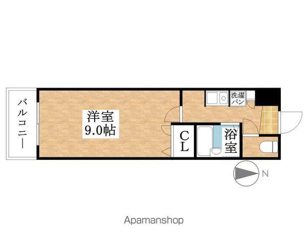 クオーレ丹羽(1K/4階)の間取り写真