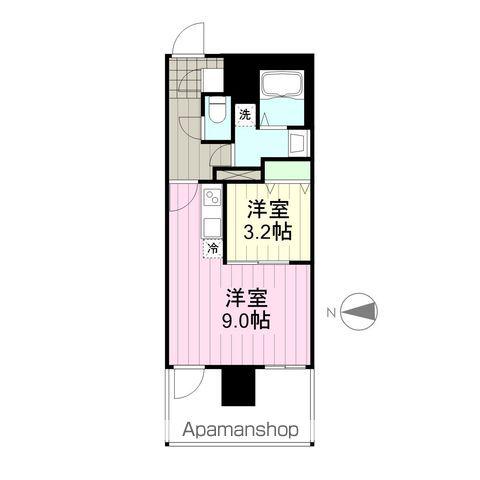 サンライズ本町(1LDK/8階)の間取り写真