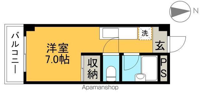 ミタニマンション(ワンルーム/3階)の間取り写真