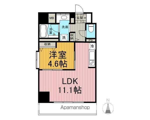 コンフォリア町屋(1LDK/2階)の間取り写真