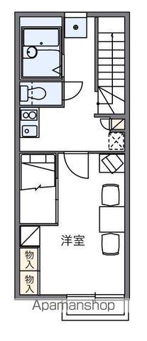 レオパレスボヌール(1K/2階)の間取り写真