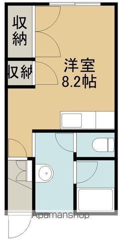 メゾンド・フラッシュ富岡(ワンルーム/2階)の間取り写真