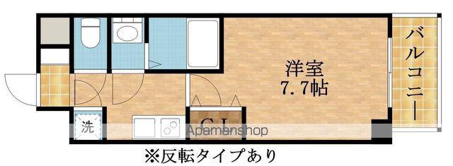 アドバンス江坂ラシュレ(1K/4階)の間取り写真