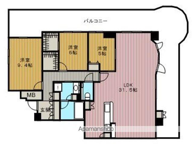 アリスト豊中少路(3LDK/7階)の間取り写真