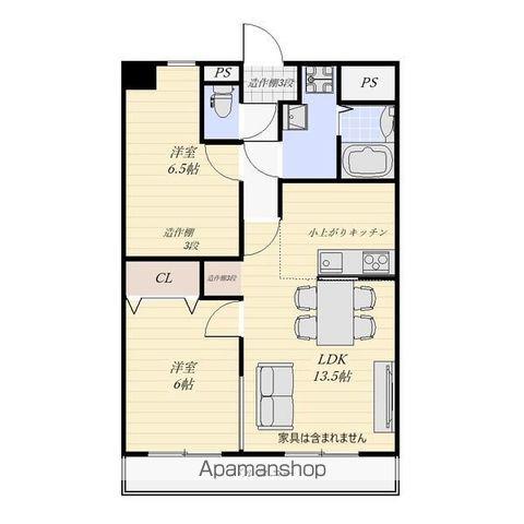 アベニューみわ(2LDK/1階)の間取り写真