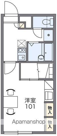 レオパレスK.YⅢ(1K/2階)の間取り写真