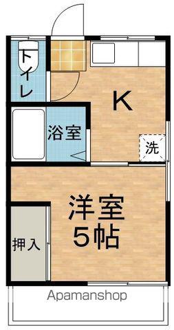 メゾンゆう(1K/2階)の間取り写真