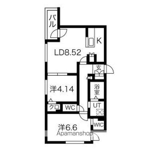RESIDENCE SHINMEI HONGOU ウエストレジ(2LDK/3階)の間取り写真