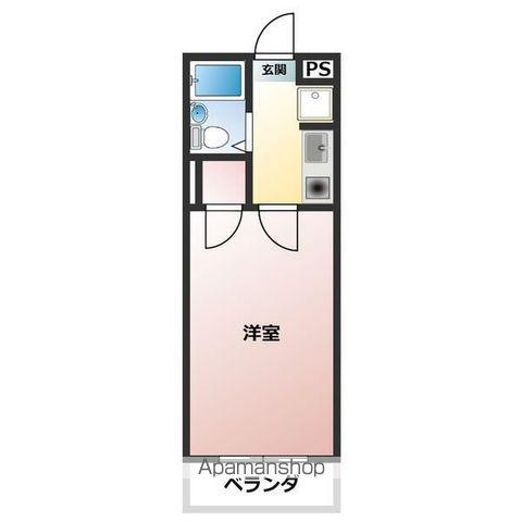 コンフォート楚原(1K/3階)の間取り写真