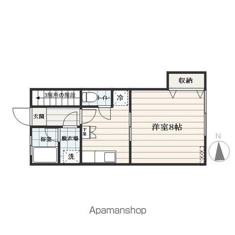 エコルセZAO(ワンルーム/2階)の間取り写真