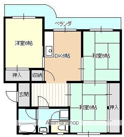 桂ハイツ(3DK/1階)の間取り写真