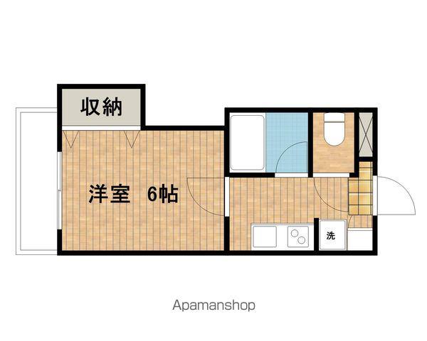 スペースアークヒル(1K/1階)の間取り写真