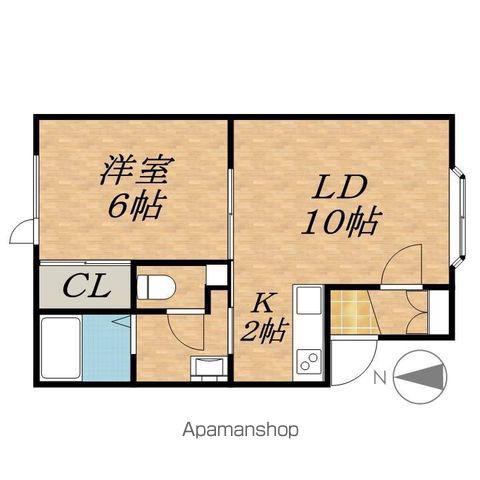 WINGⅡ(1LDK/1階)の間取り写真