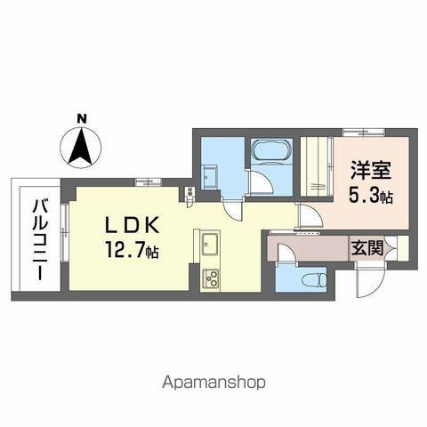 ラ カンタービレ(1LDK/1階)の間取り写真