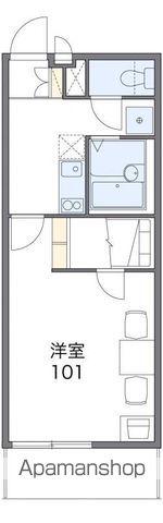 レオパレスレインボーロード(1K/1階)の間取り写真