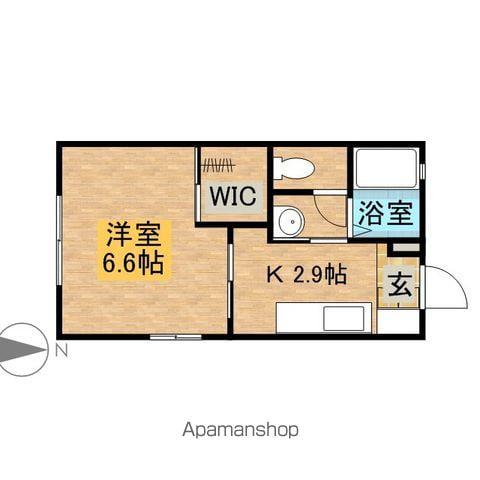 リバティ新白岡A(1K/1階)の間取り写真
