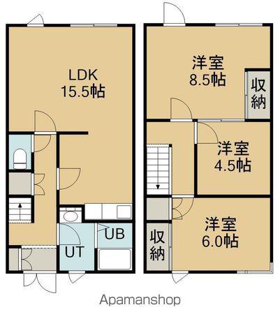 グットホーム深堀(3LDK/1階)の間取り写真