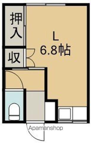 成田アパート(ワンルーム/1階)の間取り写真