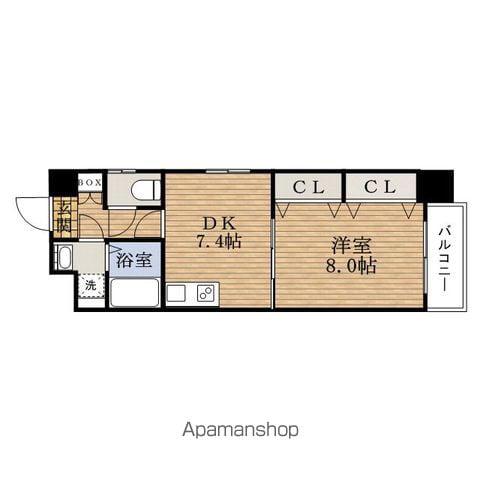 セントアミールMINAMIKYUHOUJI(1DK/3階)の間取り写真