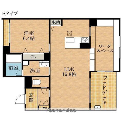 THE VILLAGES(1LDK/2階)の間取り写真