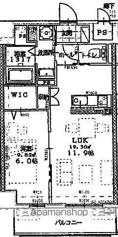 グランステージM(1LDK/4階)の間取り写真
