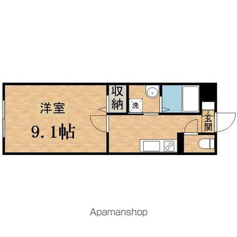 オーエヌベース(1K/1階)の間取り写真